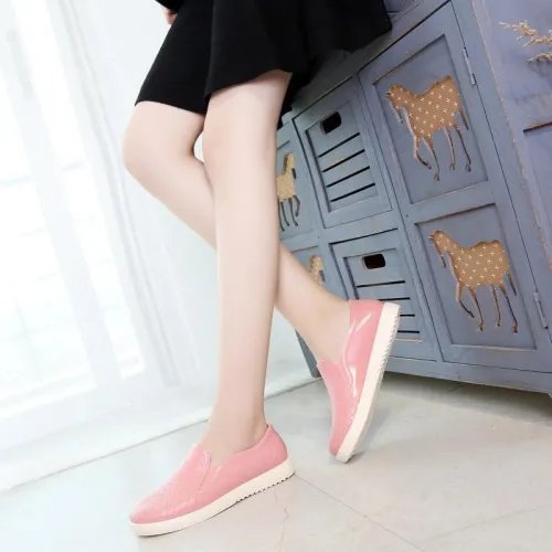 Comfy PVC Rain Shoes Slip-On Loafers