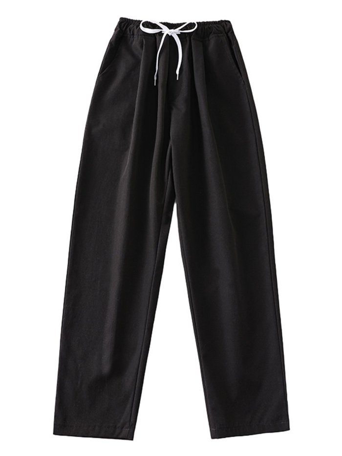 Plus Size Women Plain Casual Pants