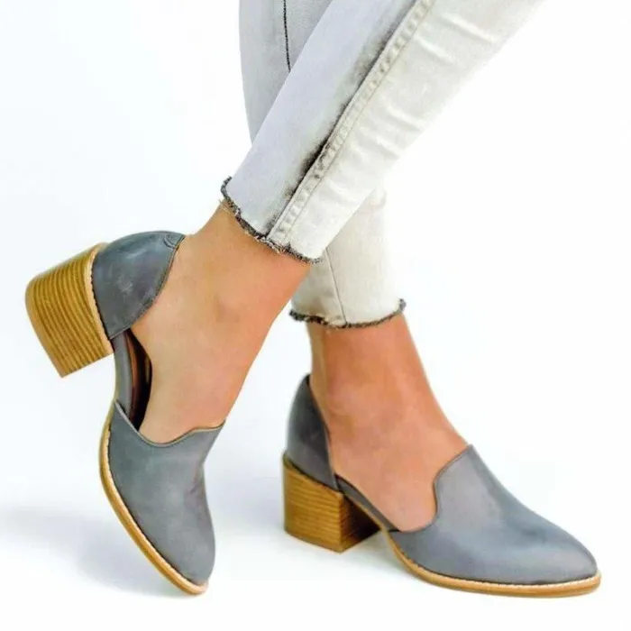 Women's Chunky Heel Vintage Leisure Shoes