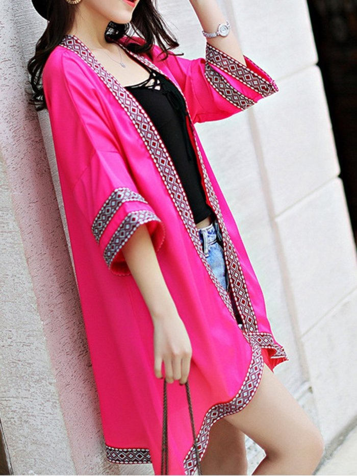 3/4 Sleeve Cotton Outerwear