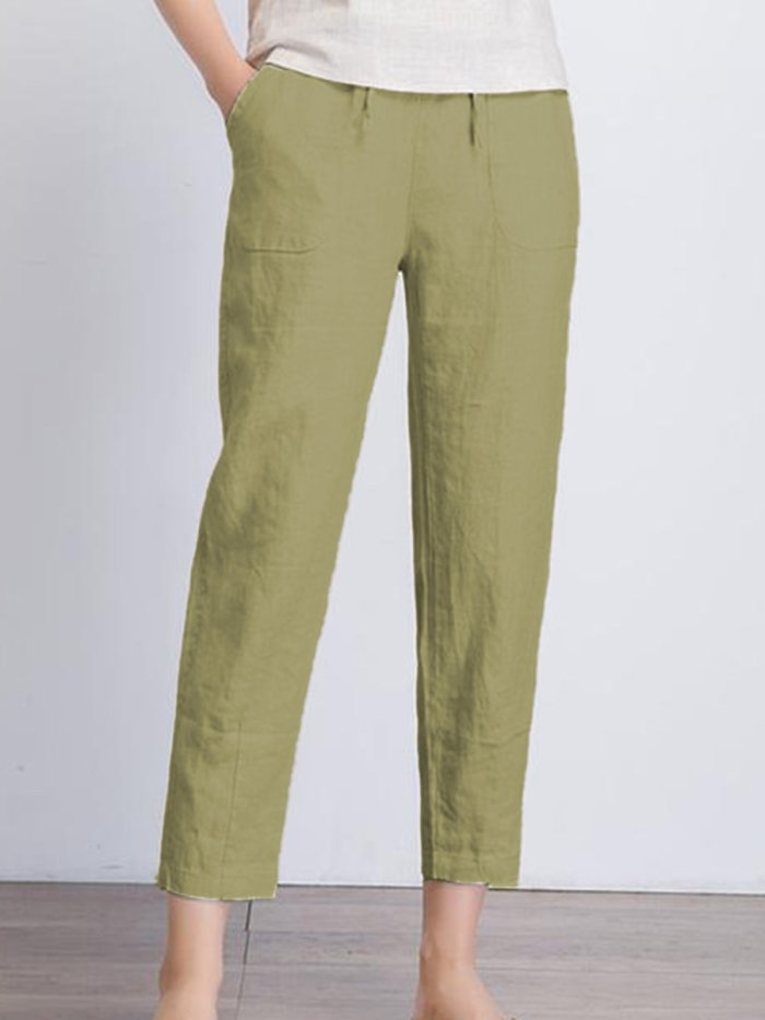 Plain Casual Pants