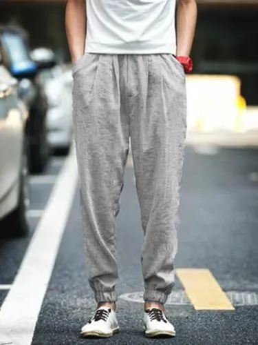 Women Plain Casual Pants