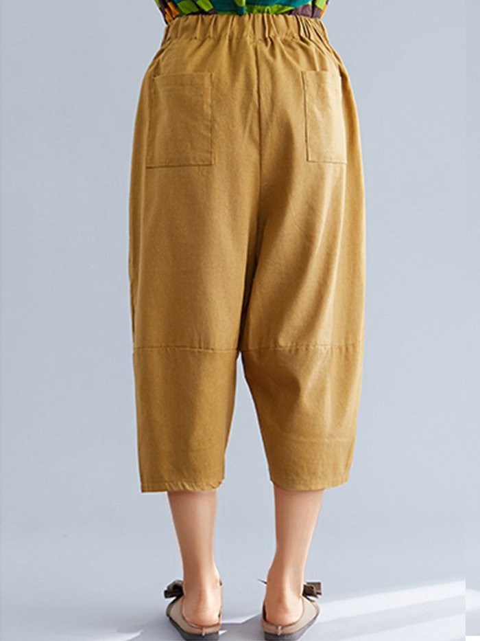 Women Plain Casual Pants