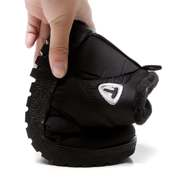 Warm Waterproof Cloth Low Heel Snow Boots