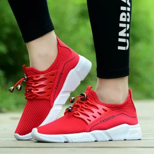 Women Mesh Fabric Sneakers Casual Comfort Lace Up Shoes