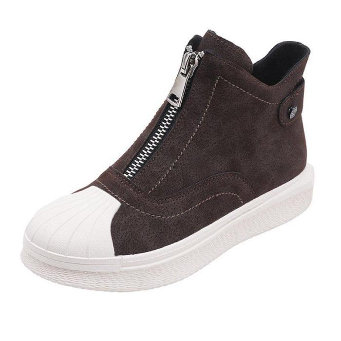 Women's All Season Casual Front Zipper Boots