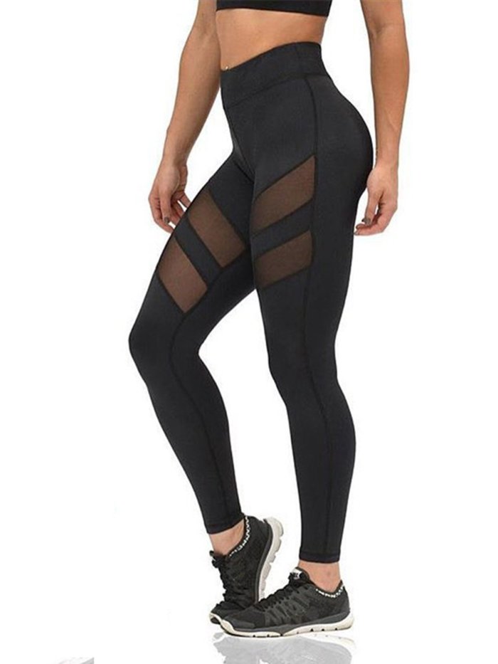 Women Mesh Paneled Sports Leggings