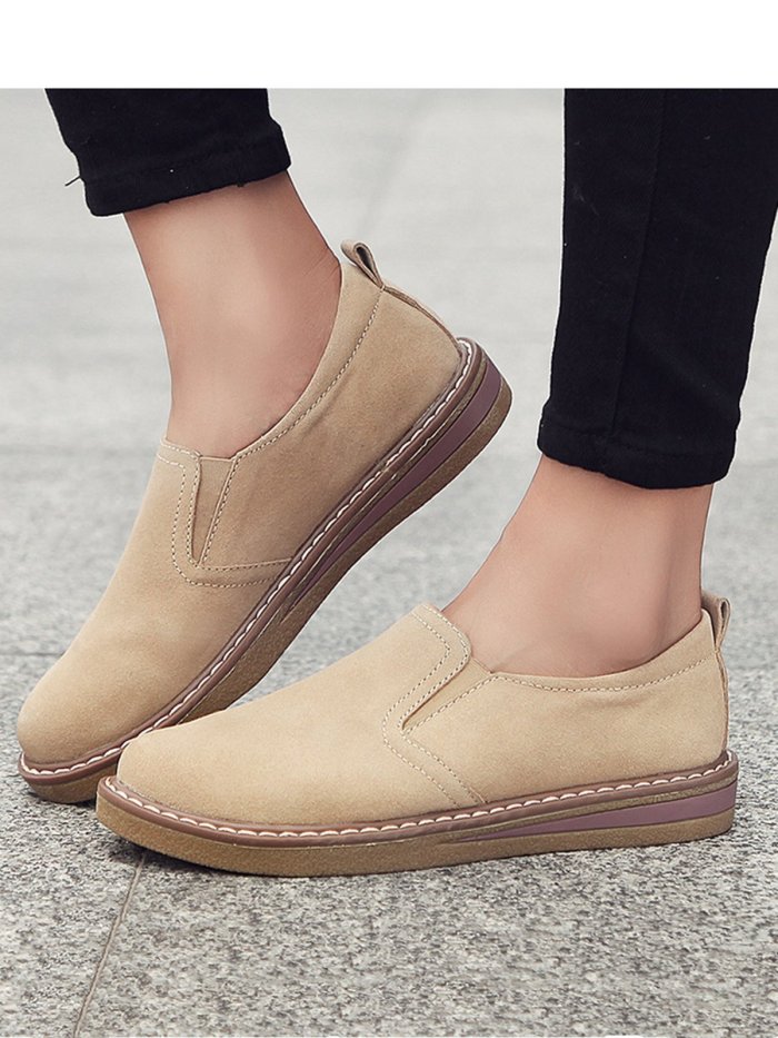 Women Classic Flat Shoes Comfortable Round Toe Leisure Shoes
