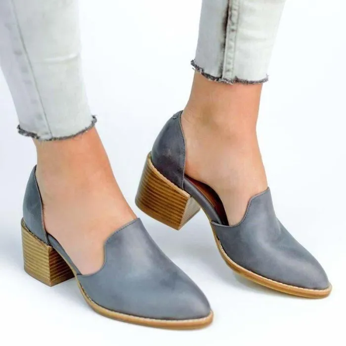Women's Chunky Heel Vintage Leisure Shoes