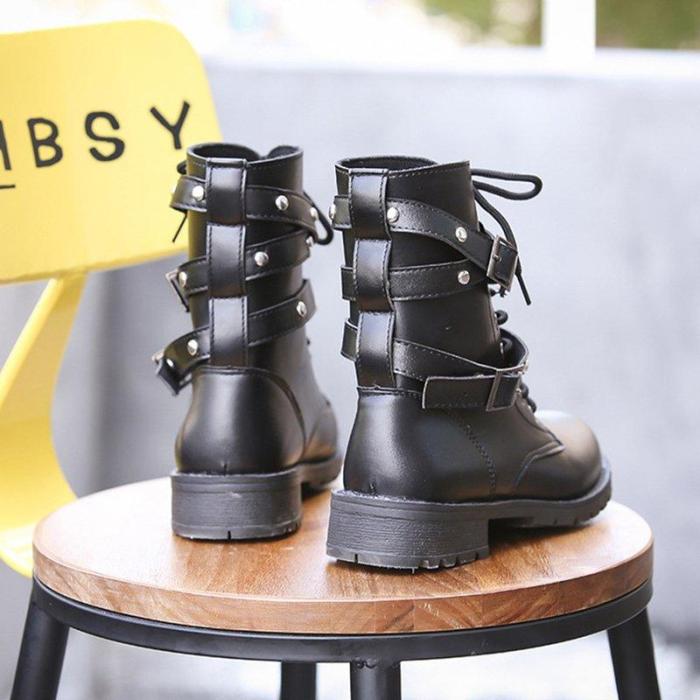 Women PU Booties Casual Comfort Plus Size Shoes