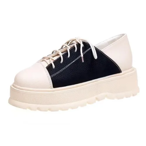 Brown All Season Casual PU Lace-up Oxfords