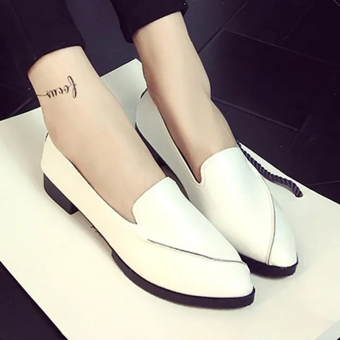 White Spring/Fall Loafer
