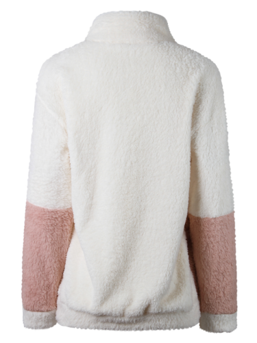 Winter Geometric Outdoor Stand Collar Coat