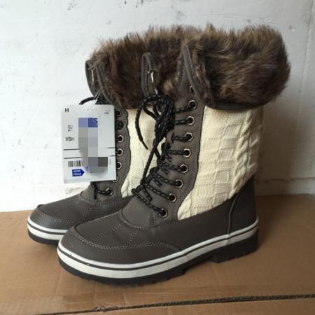 Factory Outlet Outdoor Pu Panel Chunky Heel Boots