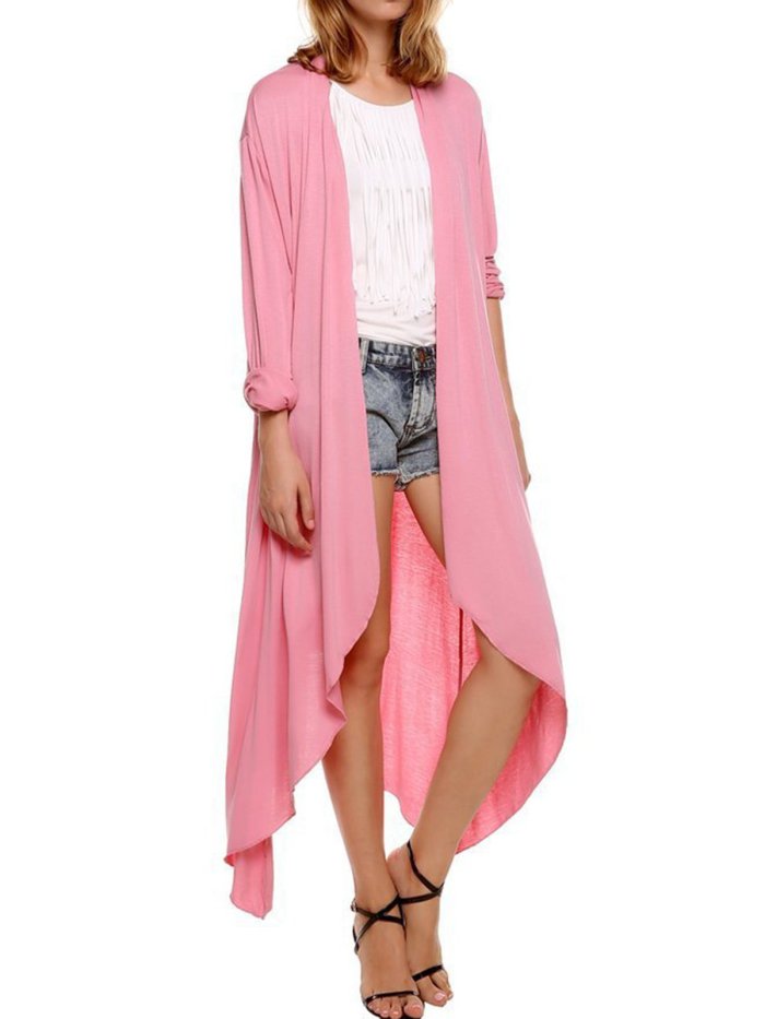 Knitted Casual Solid Spandex Sweater