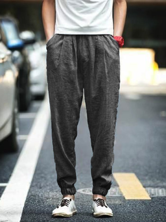 Women Plain Casual Pants