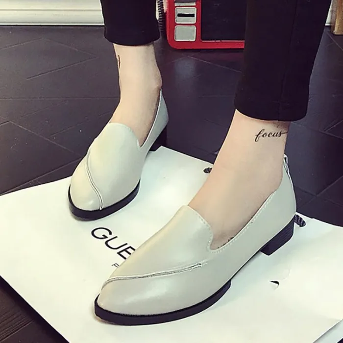 White Spring/Fall Loafer