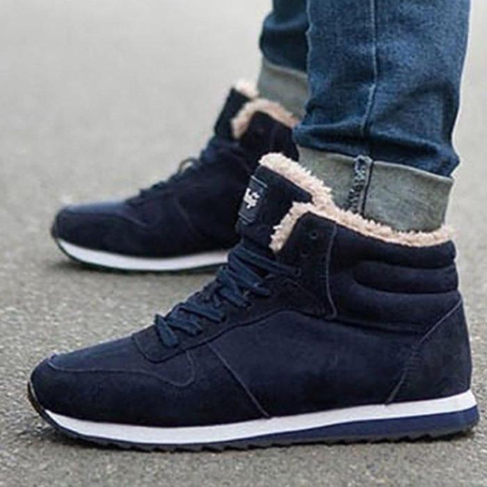 Women Keep Warm Plush Ankle Snow Work Boots Artificial Suede Booties