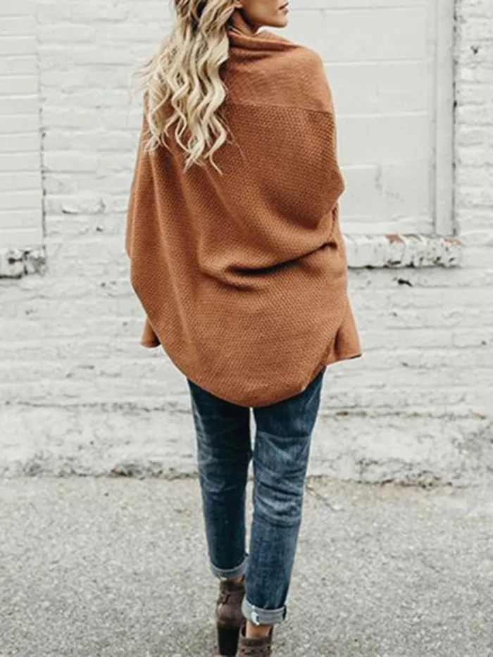 Knitted Casual Knitted Solid Cotton Winter Cardigan