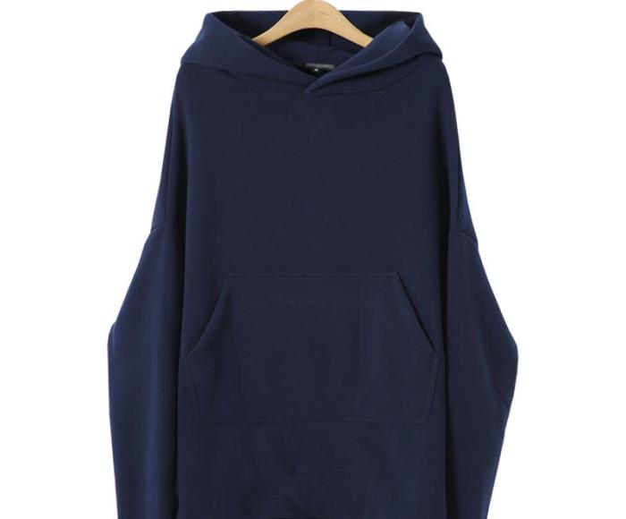 Thickened Asymmetrical Long Sleeve Hoody With Cap