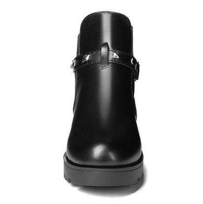 Women Adjustable Buckle Chunky Heel Spring/Fall Boots