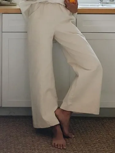 Plain Casual Pants