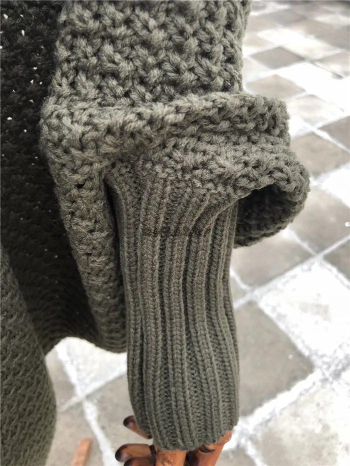 Knitted Casual Knitted Solid Cotton Winter Cardigan