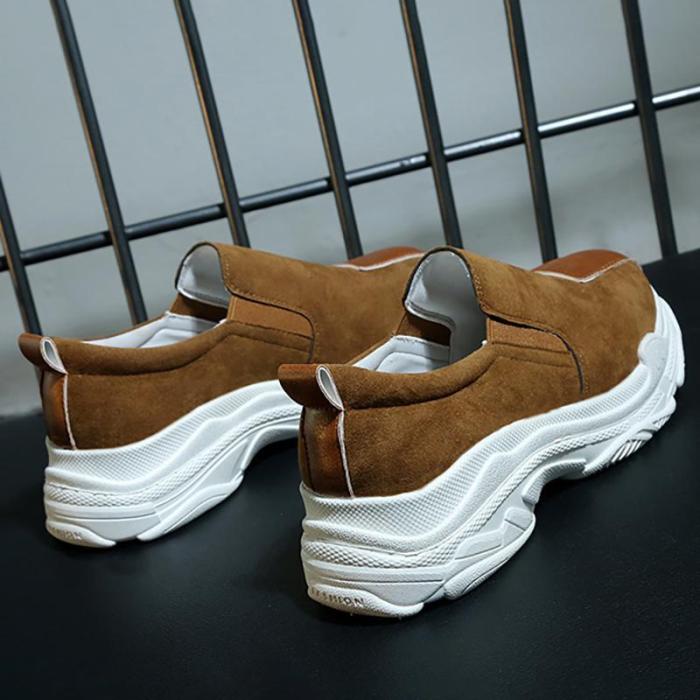 Women Round Toe Sneakers Casual Comfort Slip On Shoes