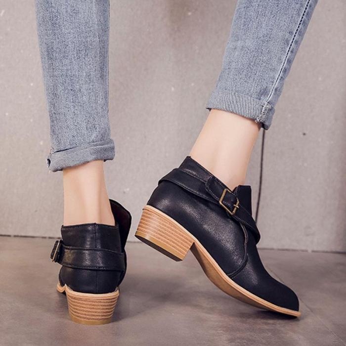 Women  Casual Outdoor Short High Heels Boots