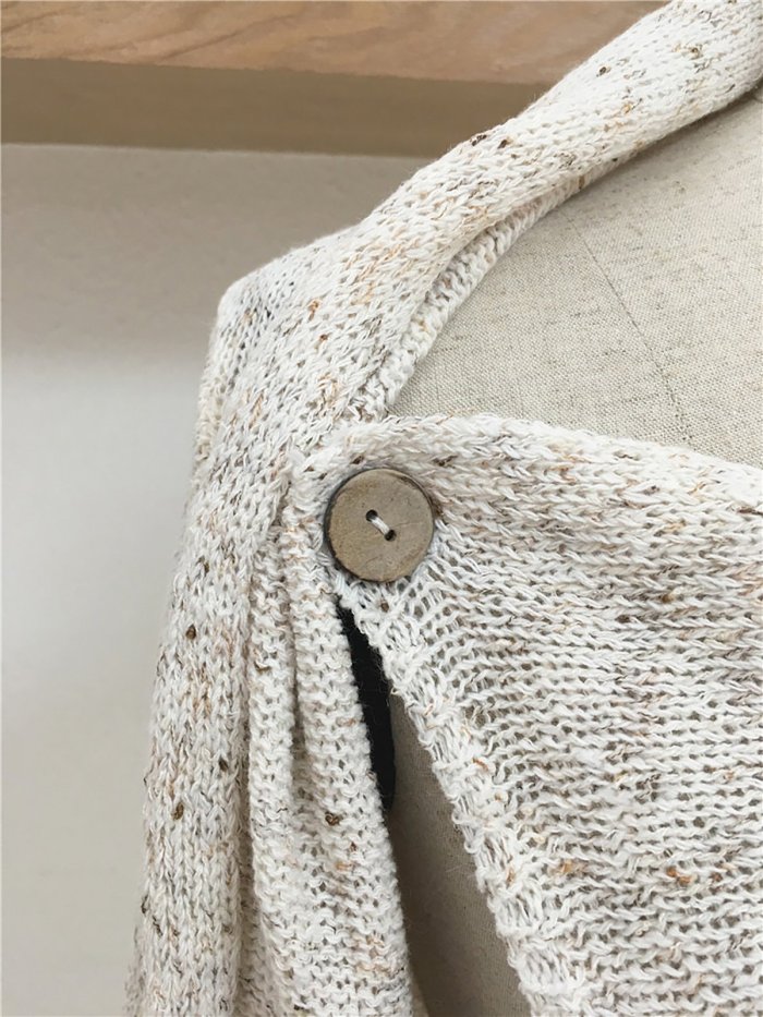 Women Fringed Casual Solid Long Sleeve Cardigan