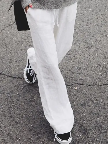 Casual Solid Pants