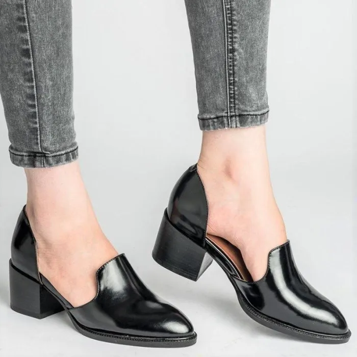 Women's Chunky Heel Vintage Leisure Shoes