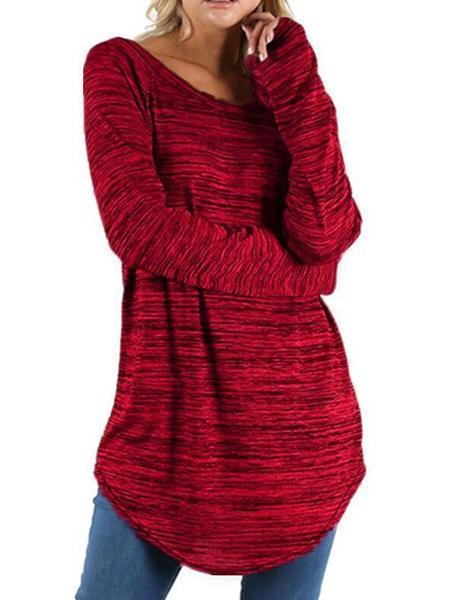 Round Neck Long Sleeve Top