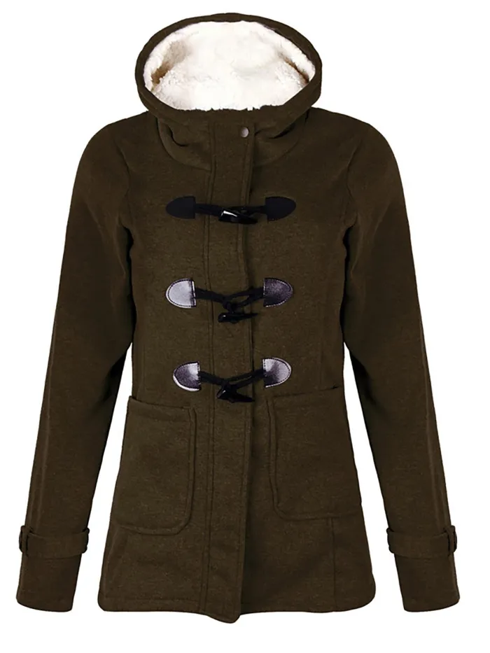 Womens Plus Size Paneled Hoodie Outerwears