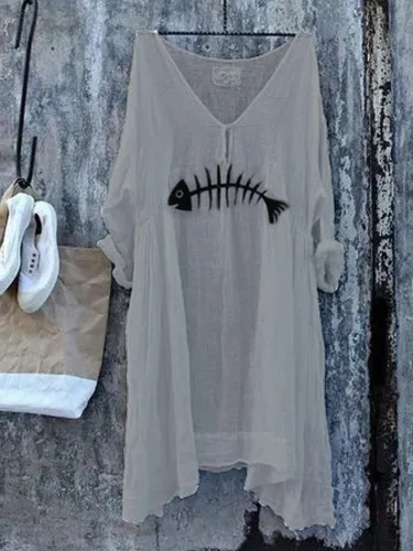 Half Sleeve V Neck Shirts & Tops