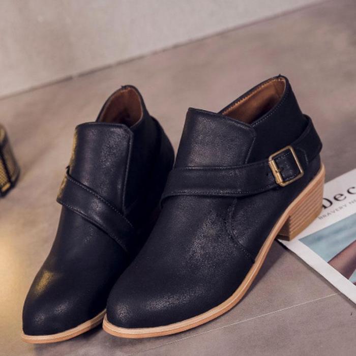Women  Casual Outdoor Short High Heels Boots