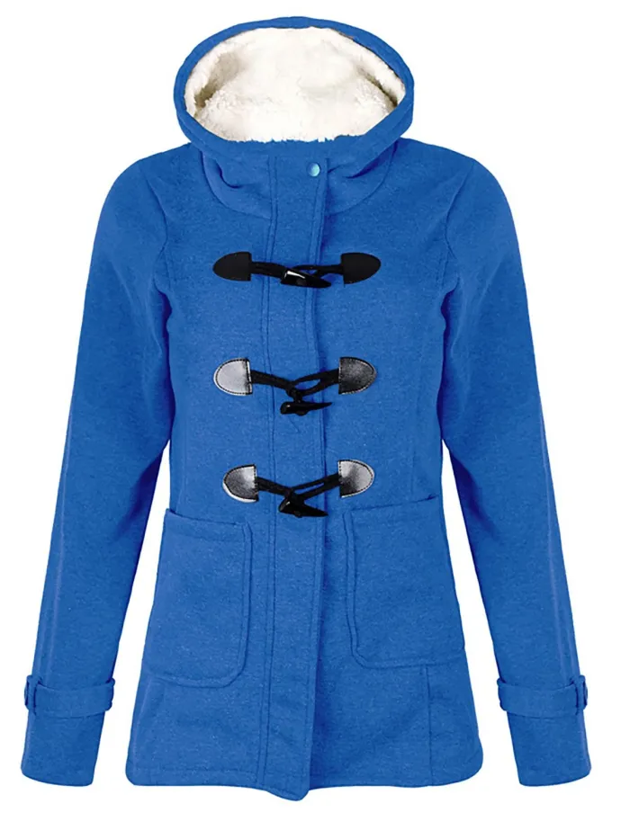 Womens Plus Size Paneled Hoodie Outerwears