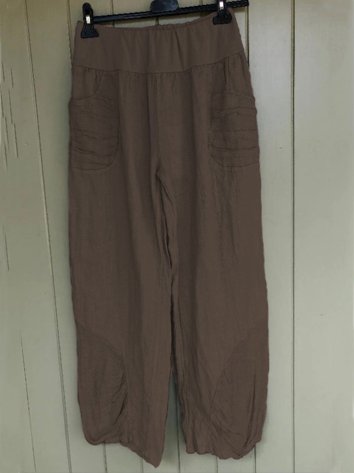 Plus Size Casual Pockets Pants