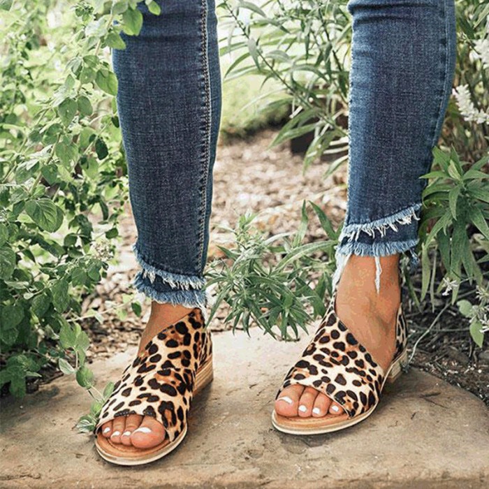 Pu Low Heel Date Sandals