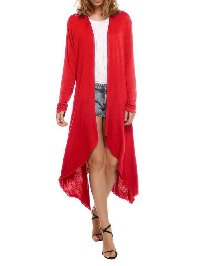 Knitted Casual Solid Spandex Sweater