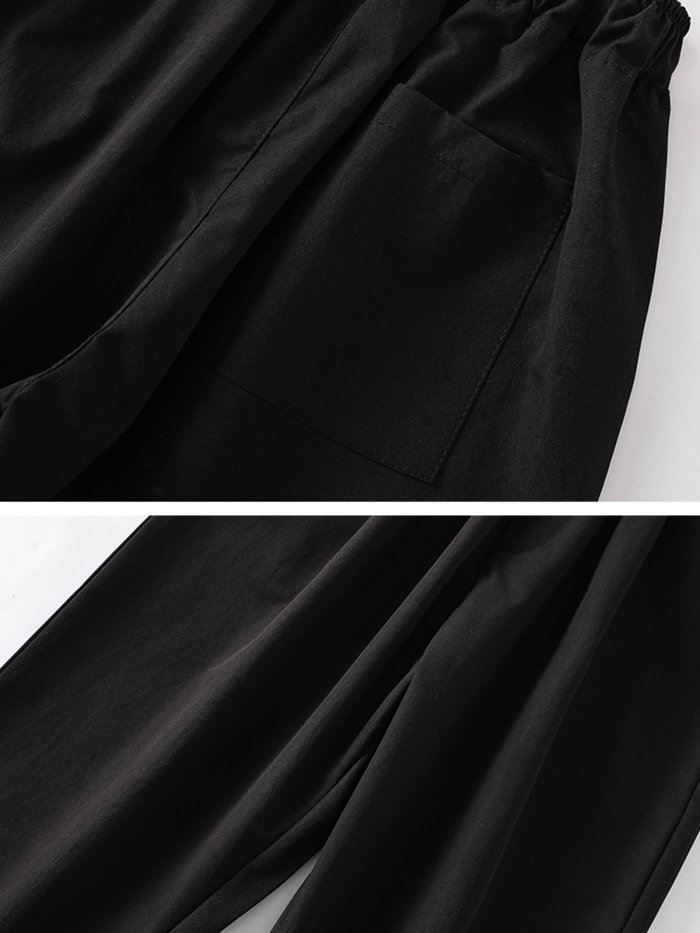 Plus Size Women Plain Casual Pants