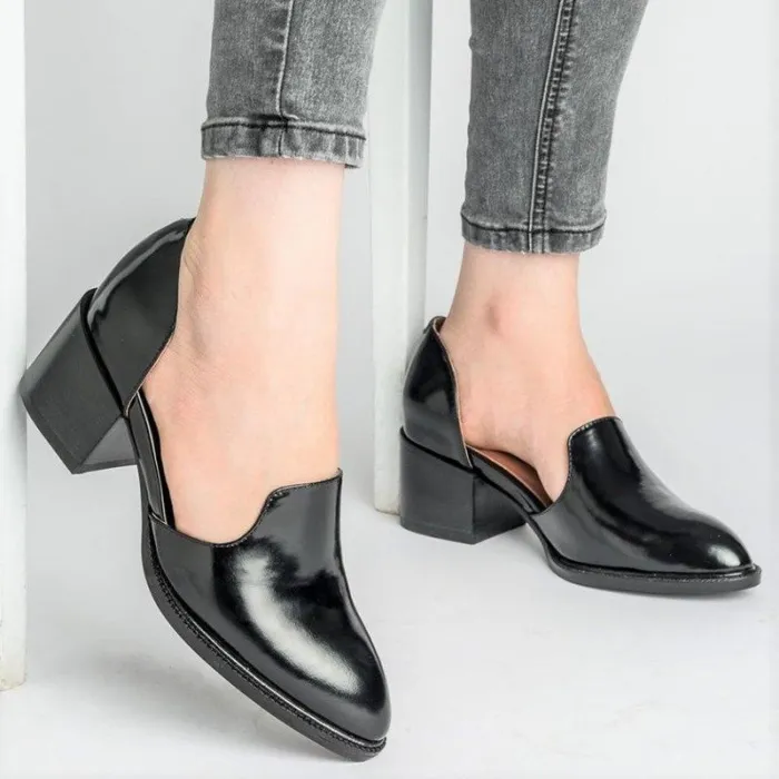 Women's Chunky Heel Vintage Leisure Shoes