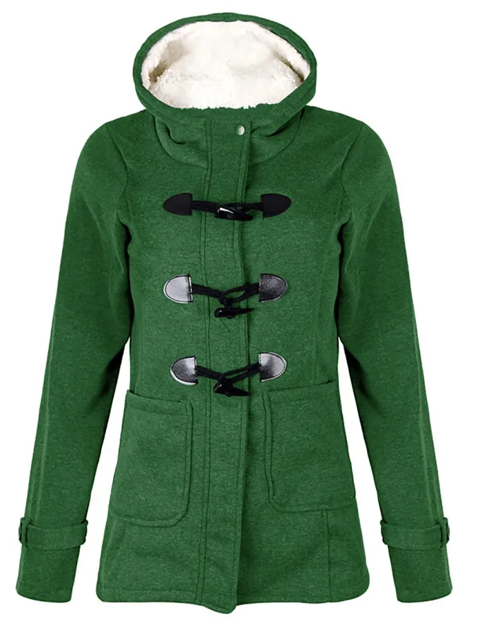 Womens Plus Size Paneled Hoodie Outerwears