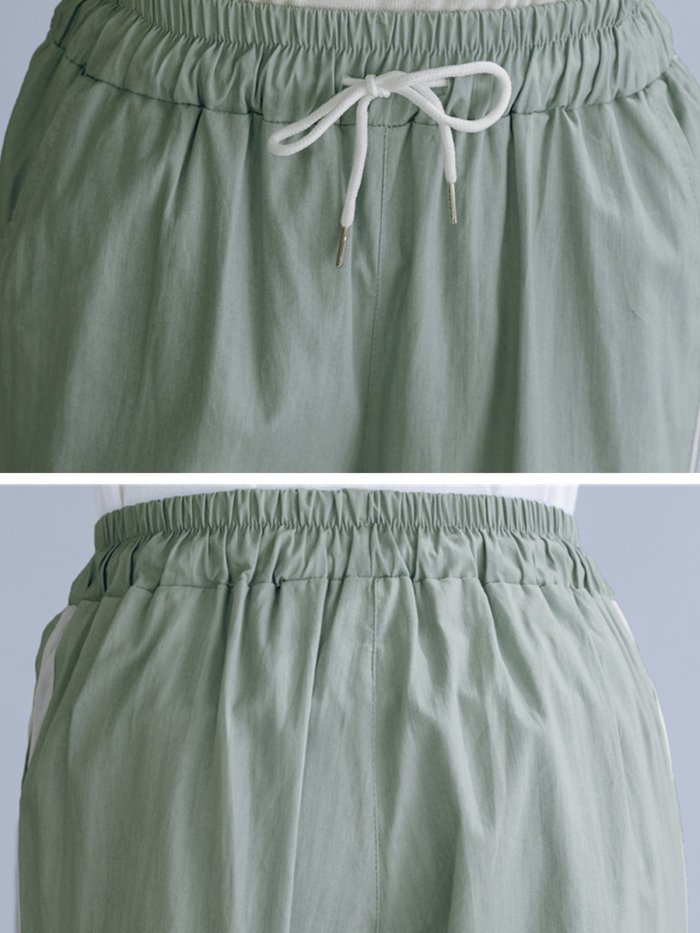 Plus Size Women Plain Casual Pants