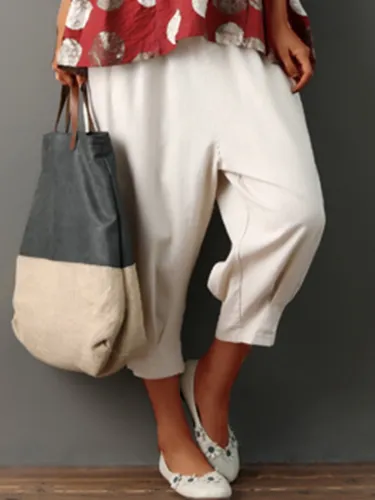 Women Apricot Casual Pants