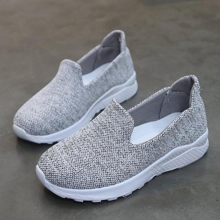 Women Mesh Fabric Sneakers Casual Comfort Slip On Shoes