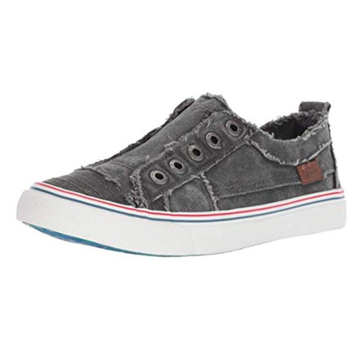 Women Canvas Casual Flats Shoes Vintage Sneaker Loafers
