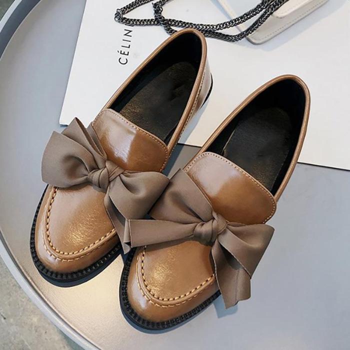 Women PU Loafers Casual Comfort Slip On Shoes