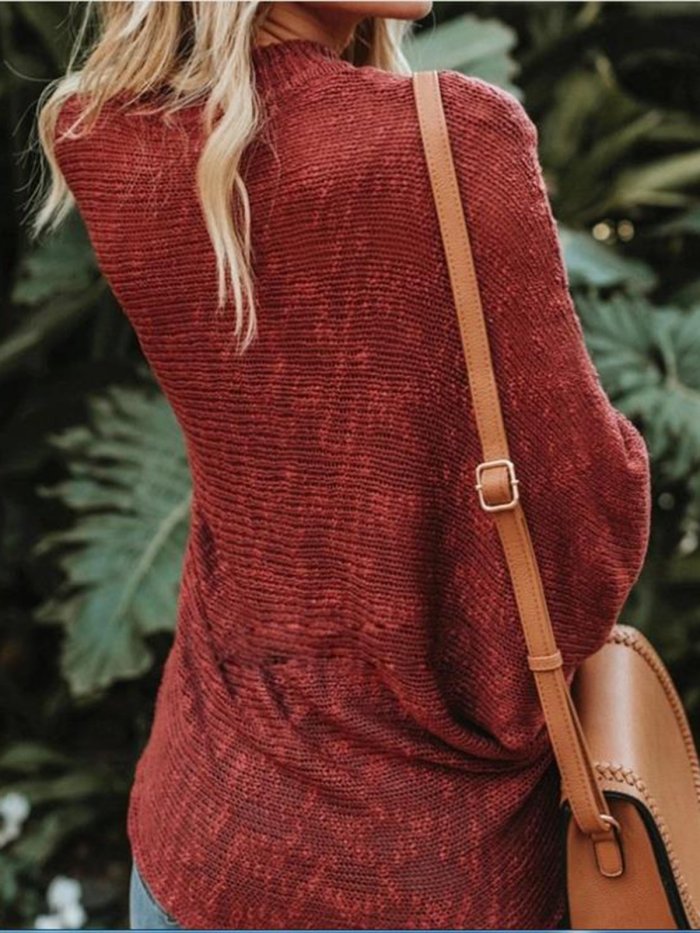 Strap loose large size sweater