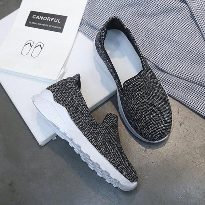 Women Mesh Fabric Sneakers Casual Comfort Slip On Shoes